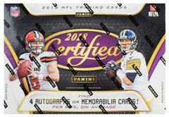 2018 Panini Certified Football Hobby Box